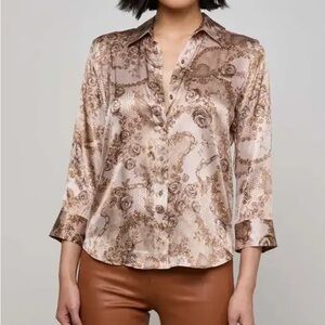 Lagence Dani Silk Blouse